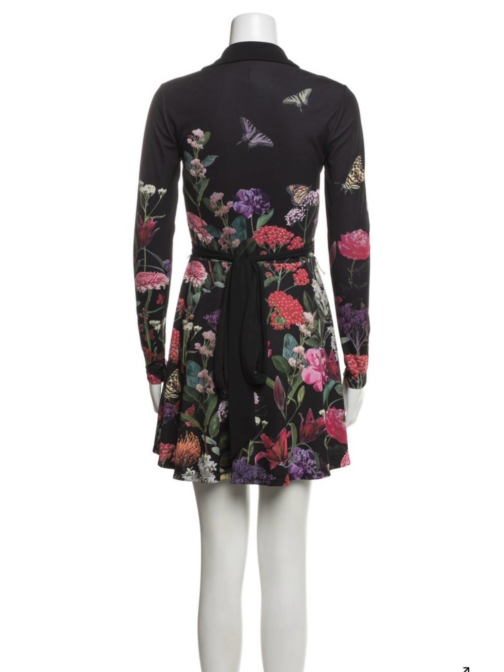 Alice + Olivia Millicent LS Flare Mini Dress NWT size 6 video - Picture 14 of 17